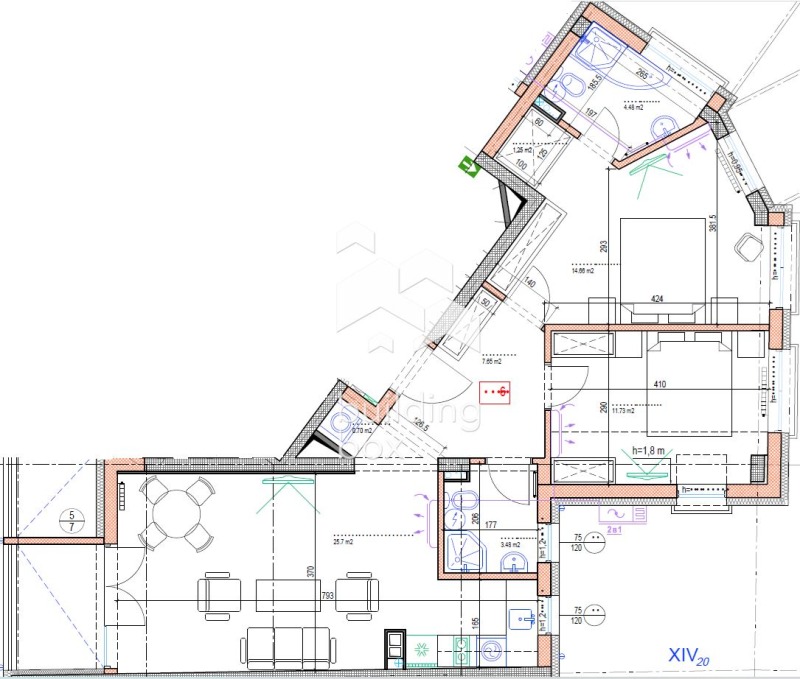Продава 3-СТАЕН, гр. София, Център, снимка 3 - Апартаменти - 53351785