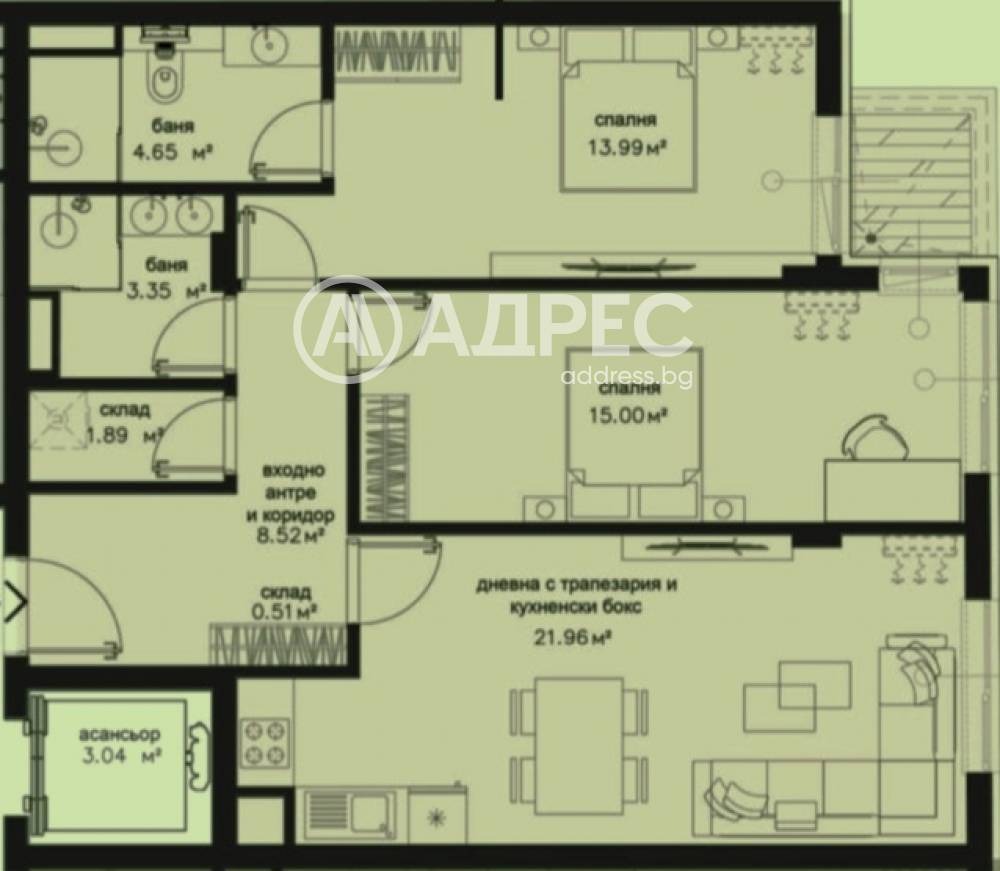 Продава 3-СТАЕН, гр. София, Център, снимка 6 - Апартаменти - 54120689