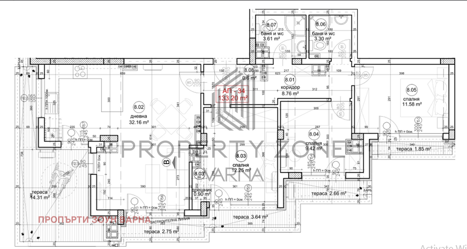 Продава 4-СТАЕН, гр. Варна, Левски 1, снимка 12 - Апартаменти - 53688037