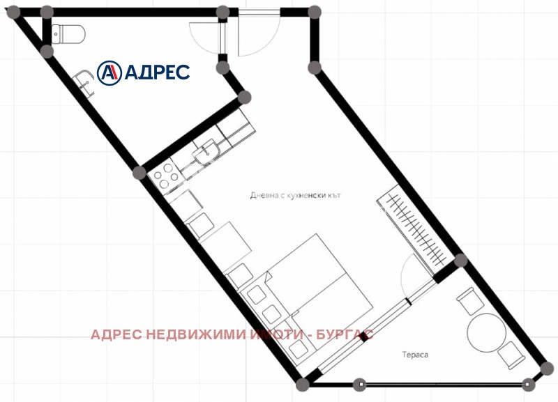 Satılık  Stüdyo bölge Burgaz , Sveti Vlas , 53 metrekare | 62108478 - görüntü [3]