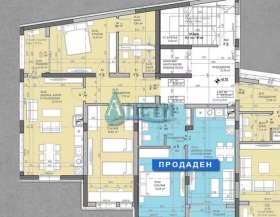 3-стаен град София, Сухата река 1