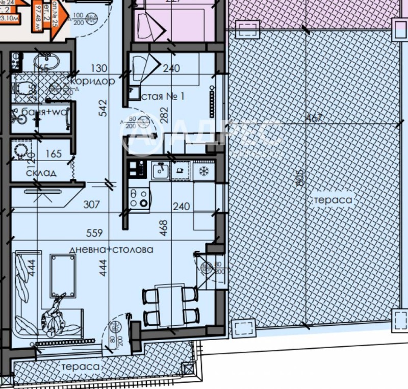 Продава 3-СТАЕН, гр. София, м-т Гърдова глава, снимка 2 - Aпартаменти - 47216591