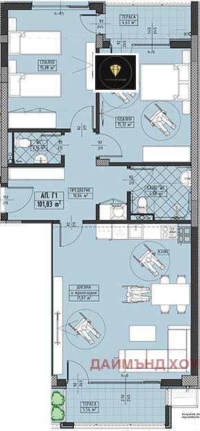 À vendre  1 chambre Plovdiv , Hristo Smirnenski , 117 m² | 43147594
