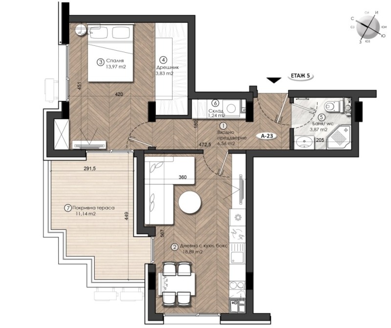 Продава 2-СТАЕН, гр. София, Малинова долина, снимка 6 - Апартаменти - 53452897