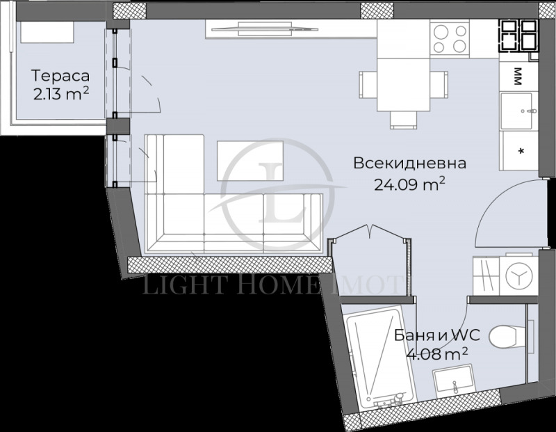 Продава 1-СТАЕН, гр. Пловдив, Христо Смирненски, снимка 4 - Aпартаменти - 47629389