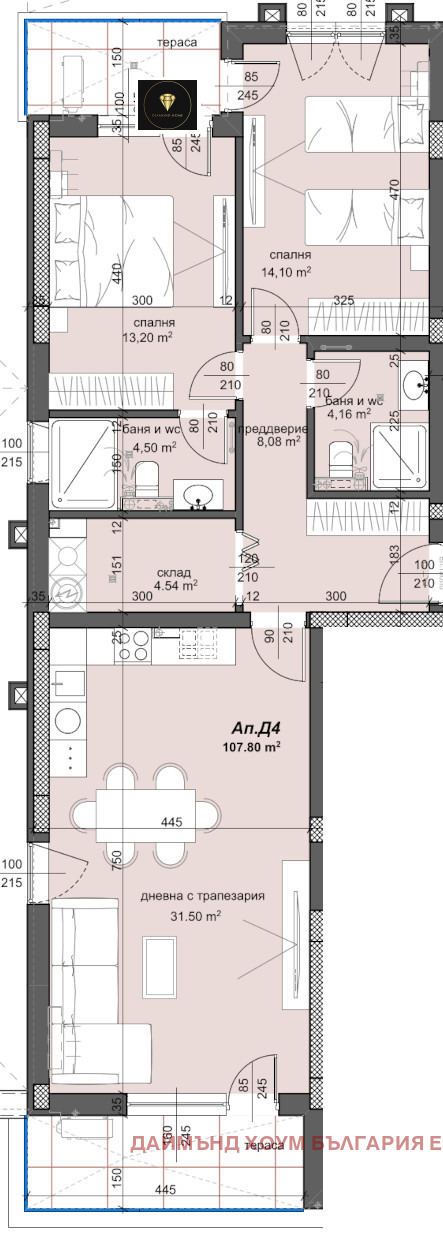 Продава  3-стаен град Пловдив , Тракия , 127 кв.м | 53939992 - изображение [2]