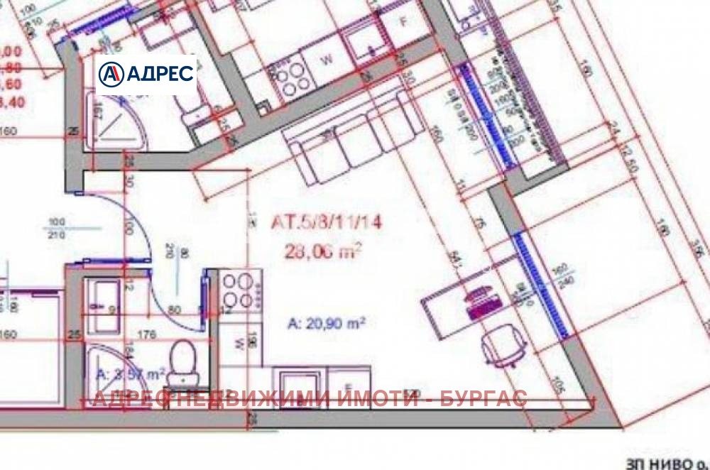 Продава 1-СТАЕН, гр. Бургас, област Бургас, снимка 4 - Апартаменти - 54029688