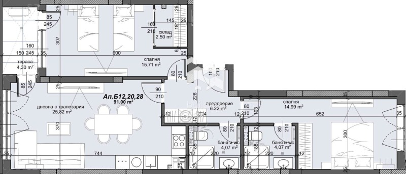 Продава 3-СТАЕН, гр. Пловдив, Тракия, снимка 2 - Апартаменти - 53015700