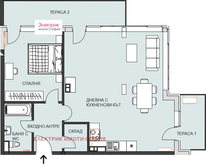 Продава 2-СТАЕН, гр. София, Манастирски ливади, снимка 1 - Aпартаменти - 48613736