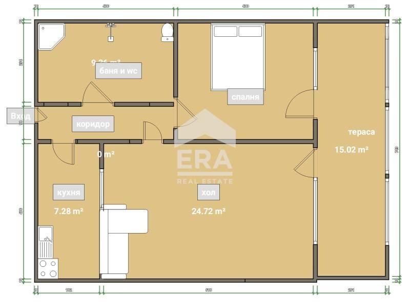 Till salu  1 sovrum Silistra , Iztok , 48 kvm | 55780527 - bild [5]