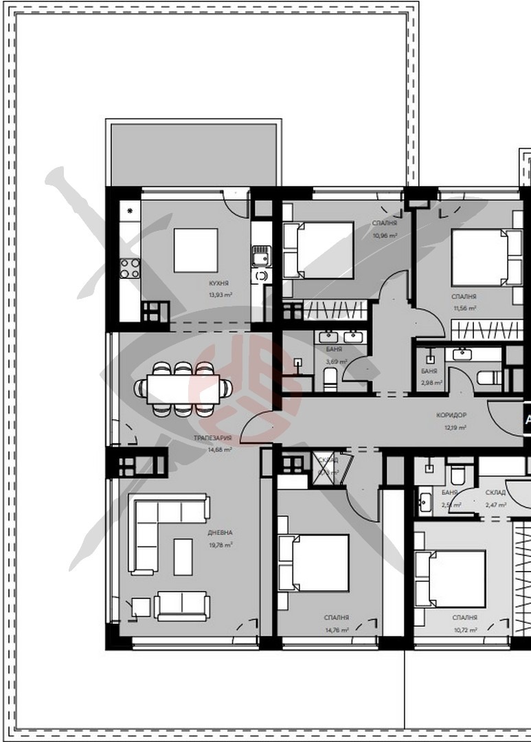 Продава  4-стаен град София , Кръстова вада , 283 кв.м | 43664933