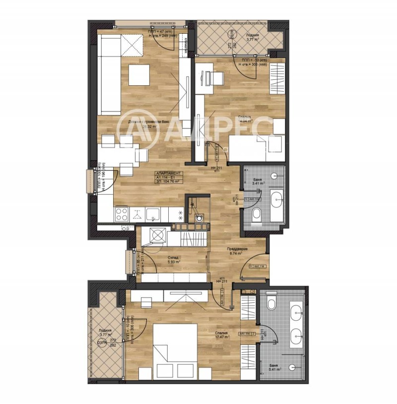 Satılık  2 yatak odası Sofia , Boyana , 136 metrekare | 71151137 - görüntü [3]