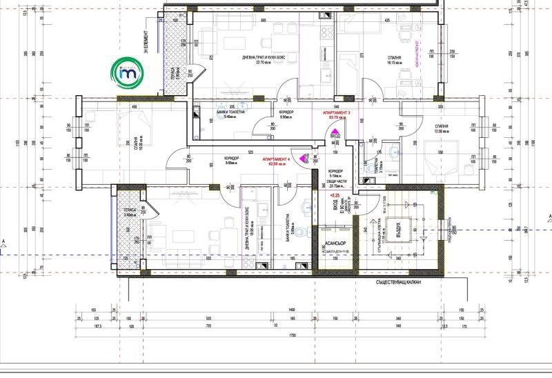 Продава 2-СТАЕН, гр. Пазарджик, Ставропол, снимка 3 - Aпартаменти - 49177639