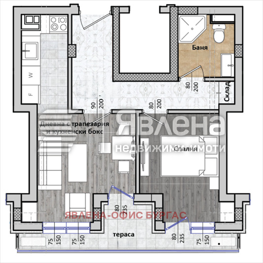 Продава 2-СТАЕН, гр. Бургас, област Бургас, снимка 2 - Апартаменти - 53079115