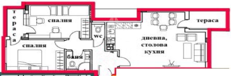 Till salu  2 sovrum Plovdiv , Kjutjuk Parij , 109 kvm | 49664999 - bild [2]