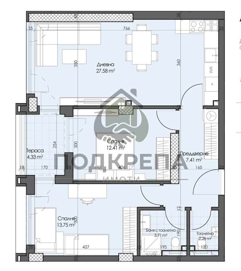 Продава 3-СТАЕН, гр. Пловдив, Гагарин, снимка 3 - Апартаменти - 53019479