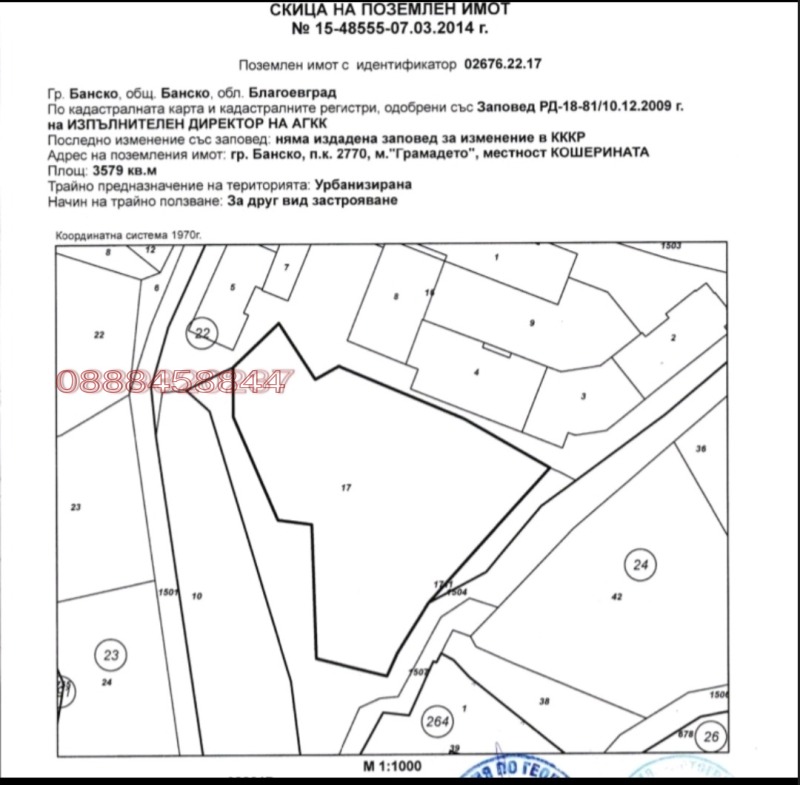 Продава ПАРЦЕЛ, гр. Банско, област Благоевград