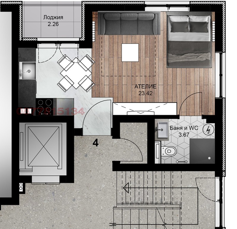 Продава 1-СТАЕН, гр. Плевен, Идеален център