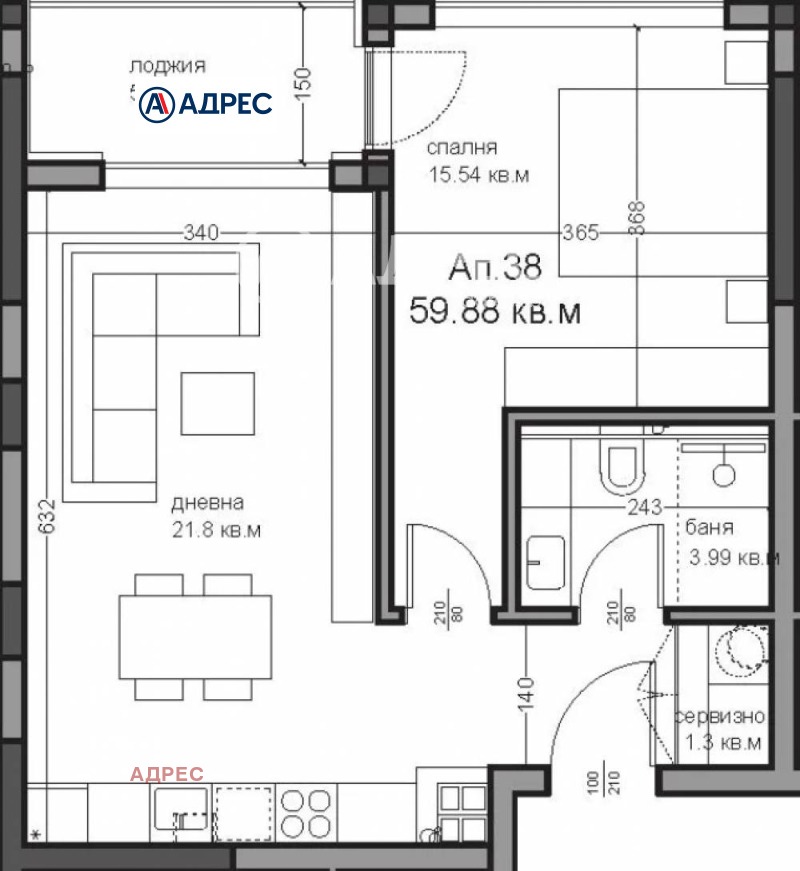 Продава 2-СТАЕН, гр. Варна, Аспарухово, снимка 4 - Aпартаменти - 48966460