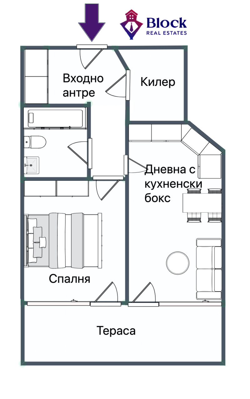 Продава 2-СТАЕН, гр. София, Младост 4, снимка 13 - Aпартаменти - 49196957