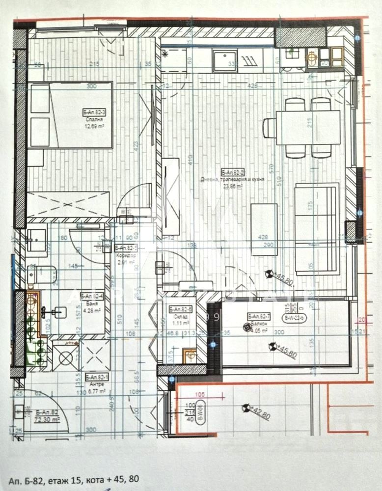 Till salu  1 sovrum Sofia , Krastova vada , 89 kvm | 60631841 - bild [2]