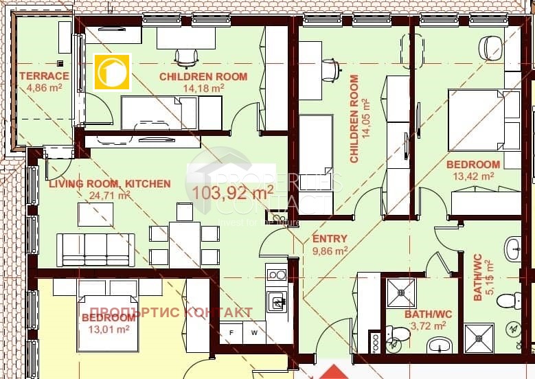 Na prodej  3+ ložnice oblast Burgas , Sveti Vlas , 131 m2 | 27592799 - obraz [2]
