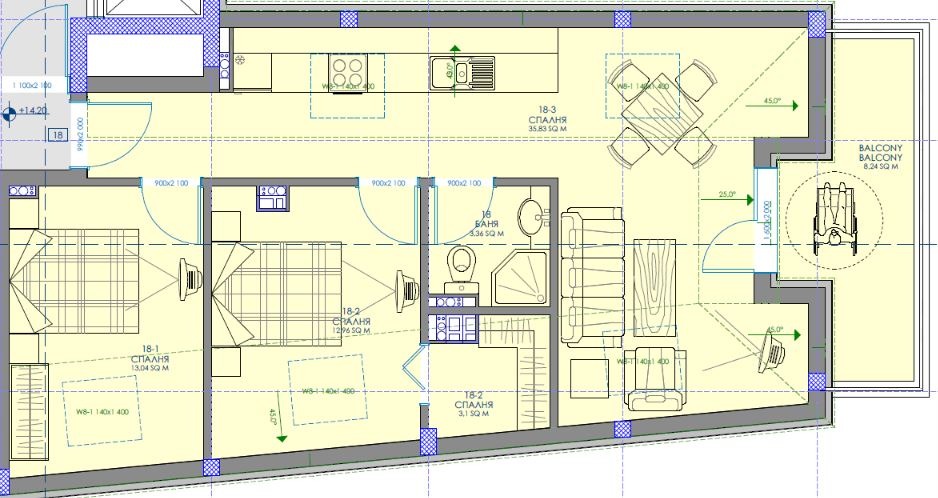 Продава 3-СТАЕН, гр. София, Хаджи Димитър, снимка 4 - Апартаменти - 56740121