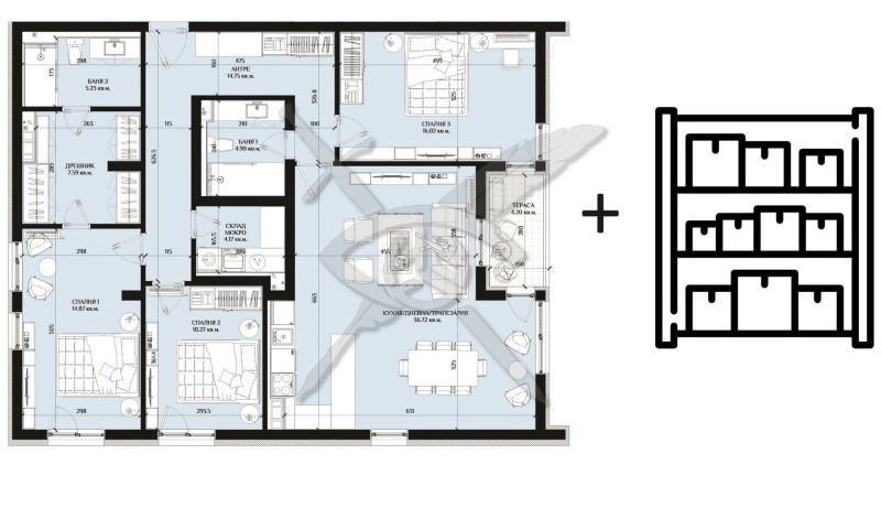 Продава МНОГОСТАЕН, гр. Бургас, Изгрев