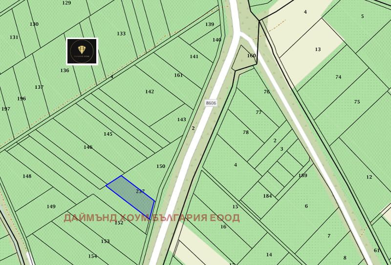 Til salgs  Plott region Plovdiv , Brestnik , 1350 kvm | 93852551 - bilde [3]