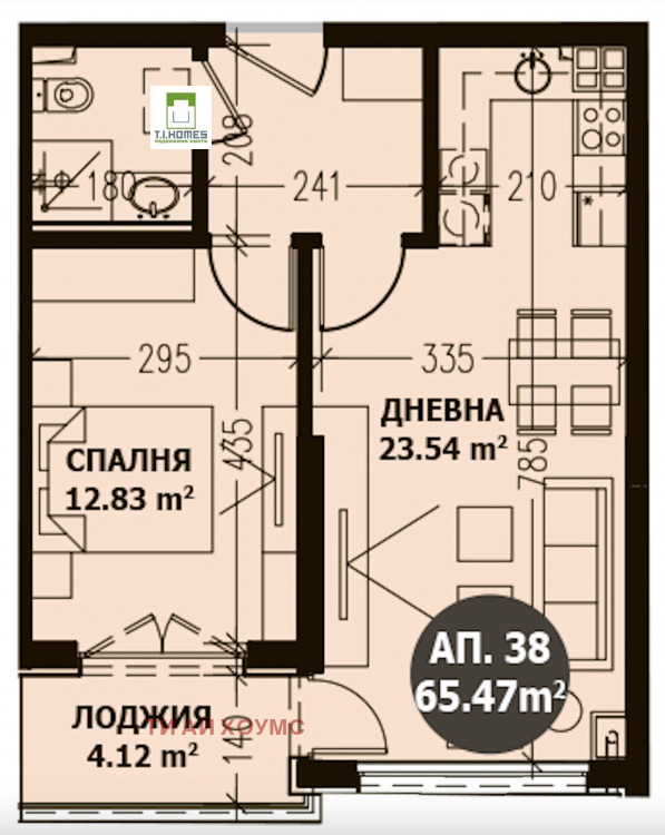 Til salg  1 soveværelse Sofia , Vitosha , 65 kvm | 23920525 - billede [3]