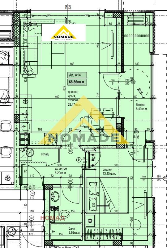 Продава 2-СТАЕН, гр. Пловдив, Прослав, снимка 6 - Апартаменти - 53645621