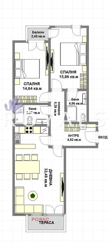 Продава 3-СТАЕН, гр. София, Зона Б-5