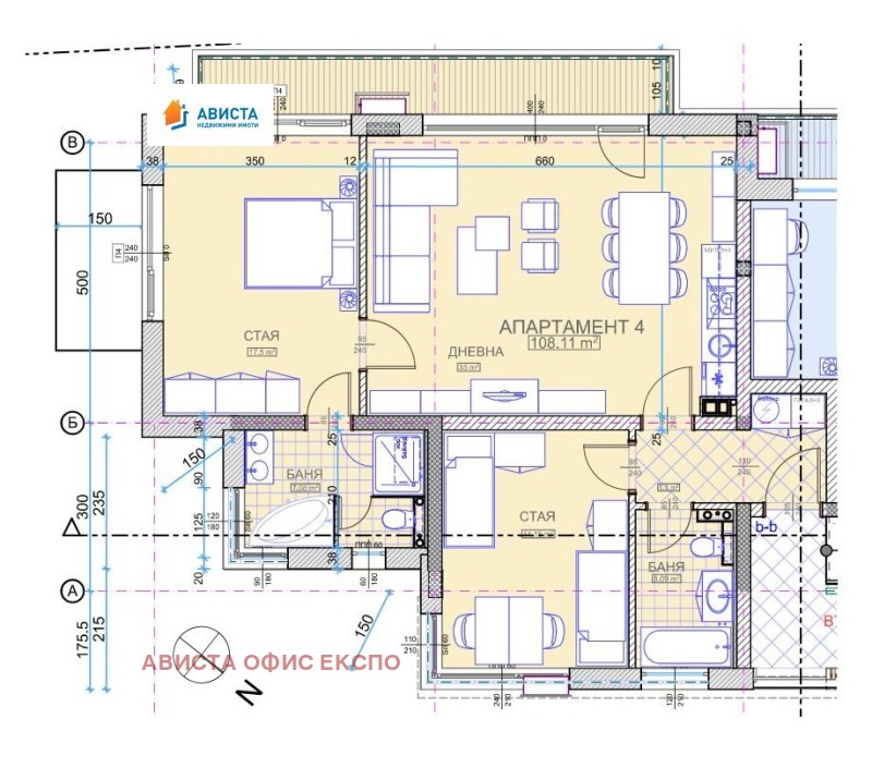 Продава 3-СТАЕН в град София, Кръстова вада - 134 кв.м / При запитване, АВИСТА ОФИС ЕКСПО