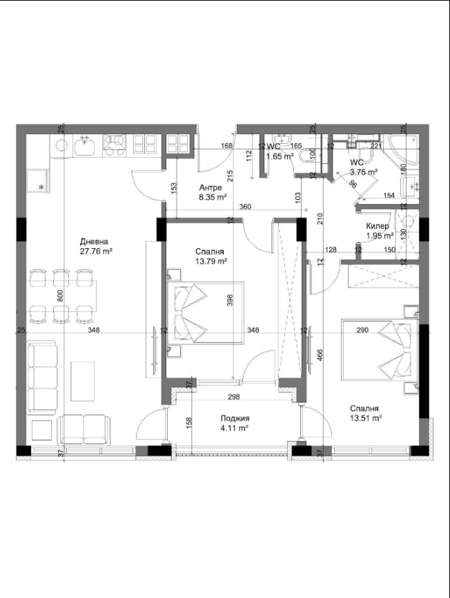Продава 2-СТАЕН, гр. Варна, Аспарухово, снимка 3 - Апартаменти - 54275770