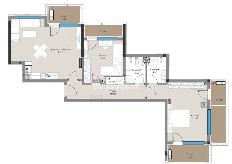 Na sprzedaż  2 sypialnie Plowdiw , Wastaniczeski , 151 mkw | 71884489 - obraz [4]