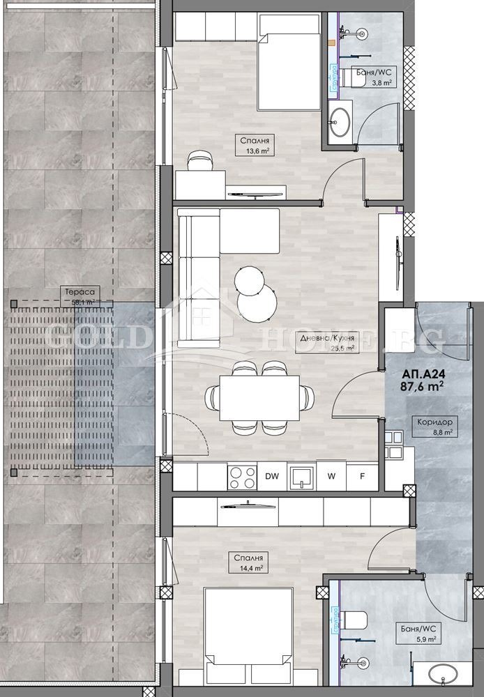 Продава  3-стаен град Пловдив , Кършияка , 100 кв.м | 47232172 - изображение [10]