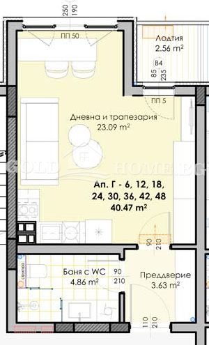 На продаж  Студія Пловдив , Гагарин , 42 кв.м | 95760085 - зображення [4]