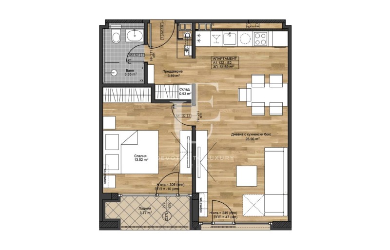 Te koop  1 slaapkamer Sofia , Bojana , 82 m² | 93801673 - afbeelding [8]