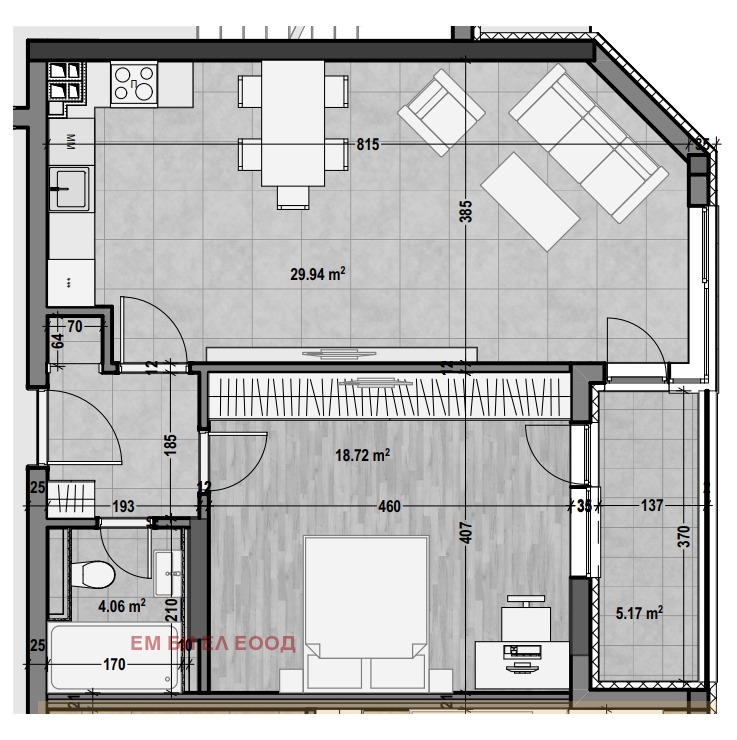 In vendita  1 camera da letto Sofia , Mladost 4 , 82 mq | 97122751 - Immagine [2]