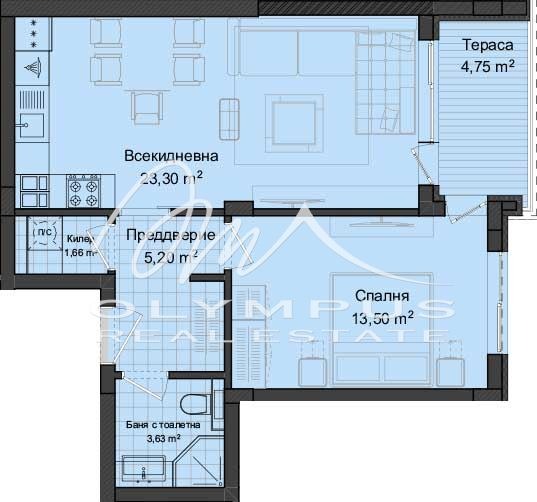 Продава  2-стаен град Пловдив , Гагарин , 72 кв.м | 26421204 - изображение [2]