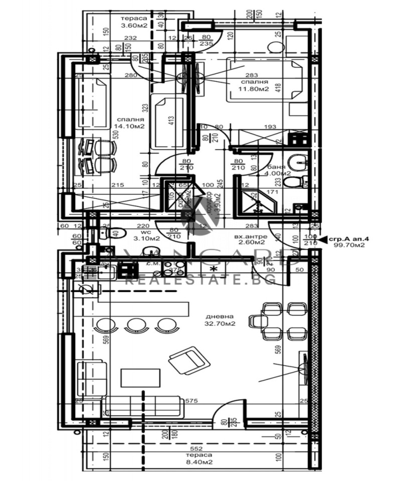 Продается  2 спальни Пловдив , Беломорски , 113 кв.м | 38491136 - изображение [6]