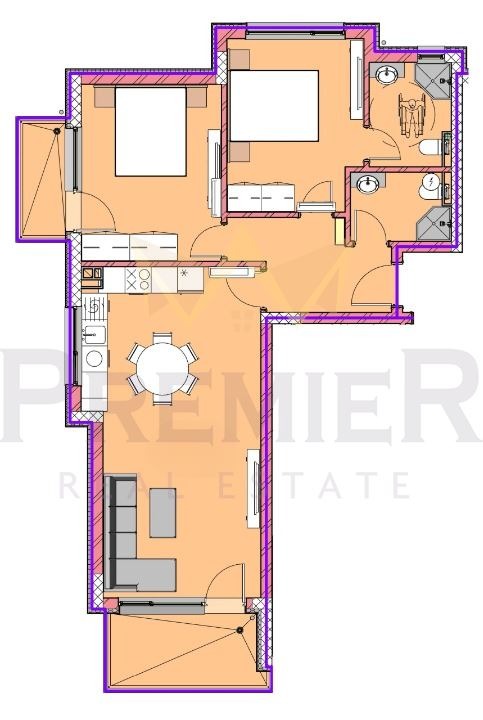 Продаја  2 спаваће собе Варна , Владислав Варненчик 1 , 103 м2 | 30499001 - слика [3]