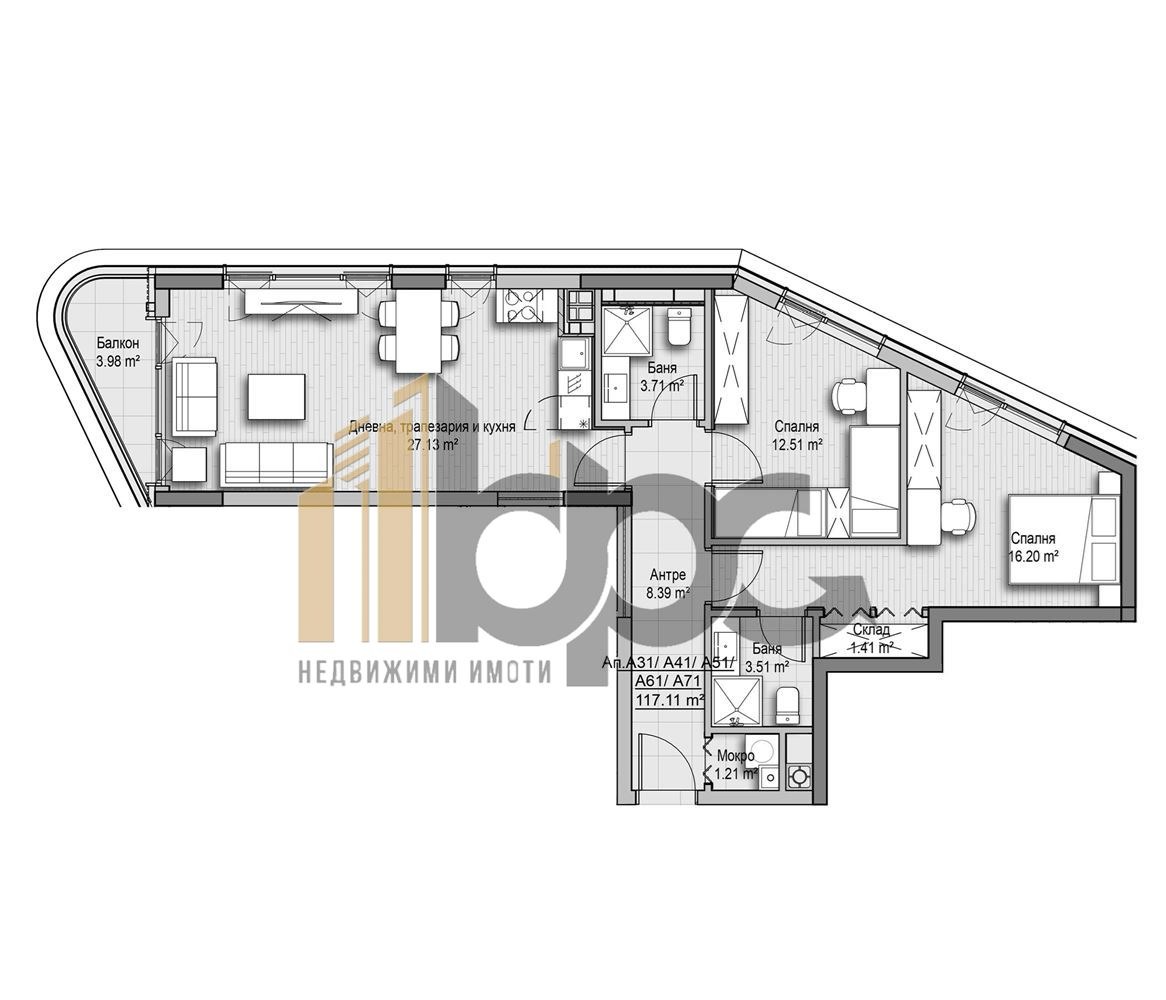 Продава 3-СТАЕН, гр. София, Витоша, снимка 2 - Апартаменти - 52445163