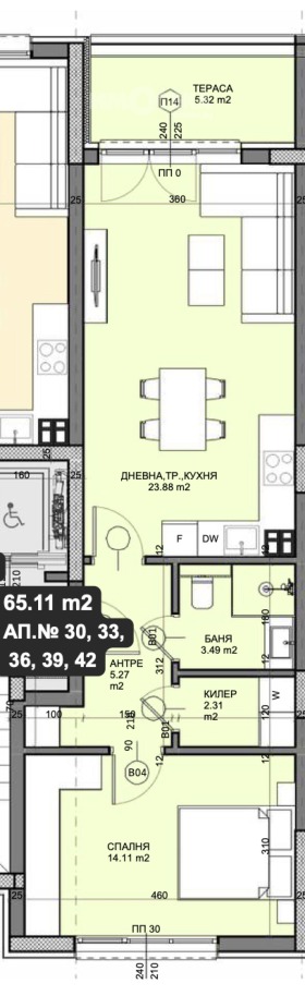1 hálószoba Galata, Varna 2