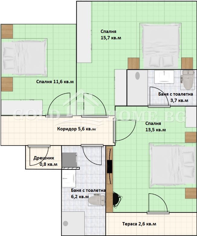 In vendita  Casa regione Plovdiv , Markovo , 187 mq | 70074683 - Immagine [11]