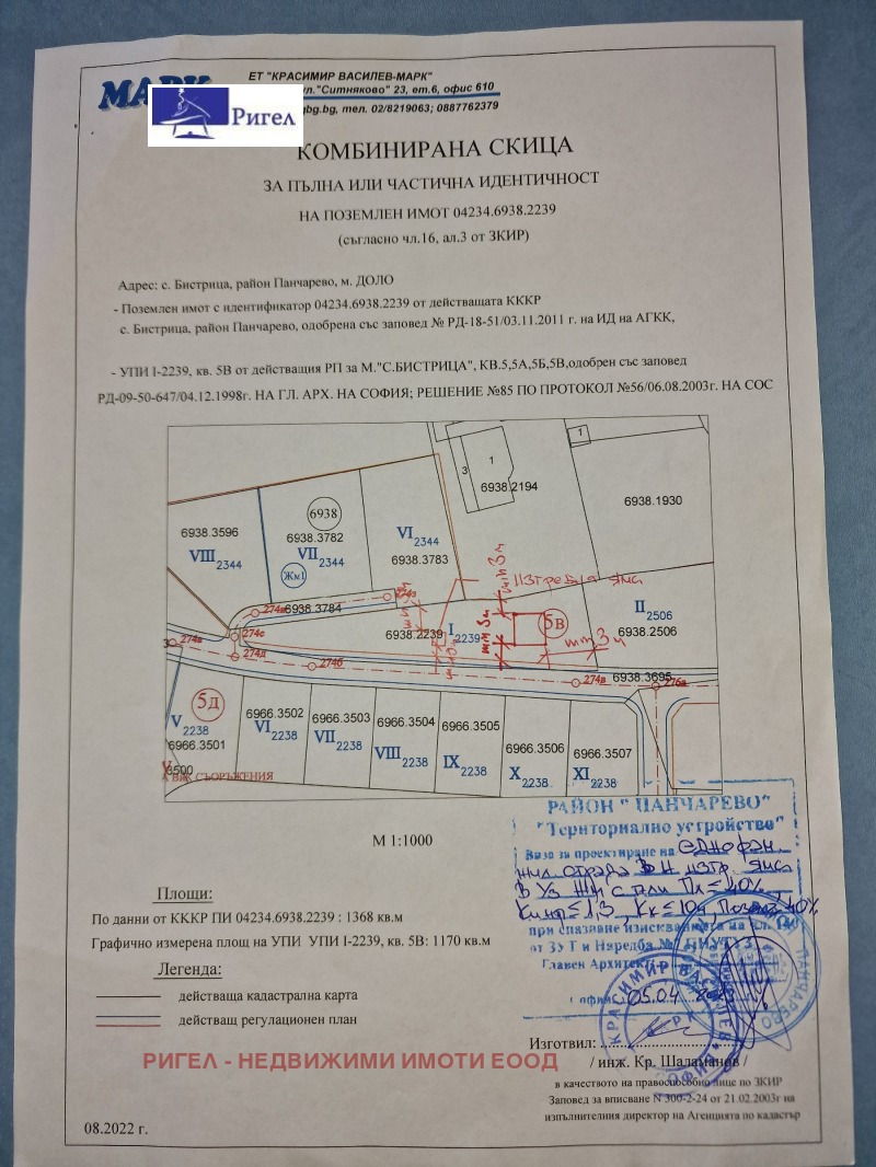 Продава  Паркомясто град София , с. Бистрица , 1220999 кв.м | 24276547 - изображение [4]