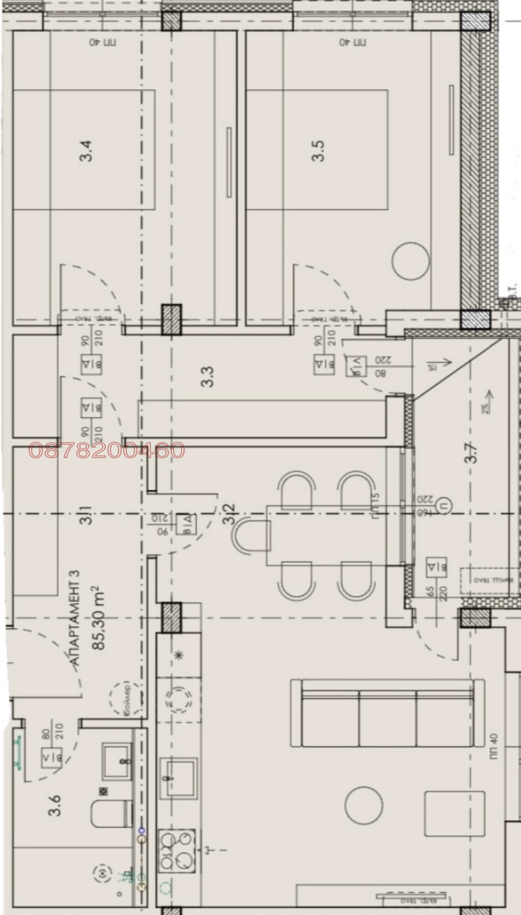 Продава 3-СТАЕН, гр. Плевен, Дружба 2, снимка 4 - Апартаменти - 54438791