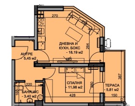 1 dormitorio Mladezhki Jalm, Plovdiv 1