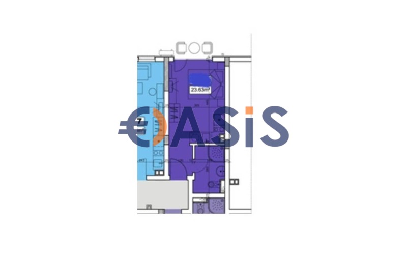 Til salg  Studie region Burgas , k.k. Slanchev bryag , 35 kvm | 39625144 - billede [13]