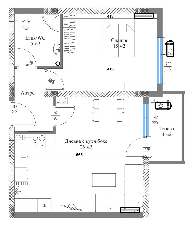À venda  1 quarto Plovdiv , Trakiia , 77 m² | 84411871 - imagem [4]